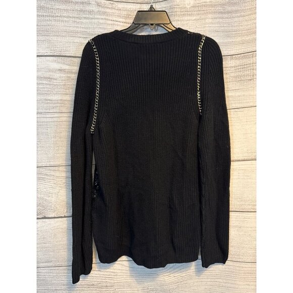 NWT Kenneth Cole Sweater With Sequin Details & Chain Size M - Picture 4 of 4